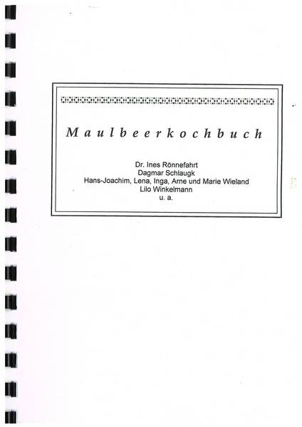 Maulbeerkochbuch