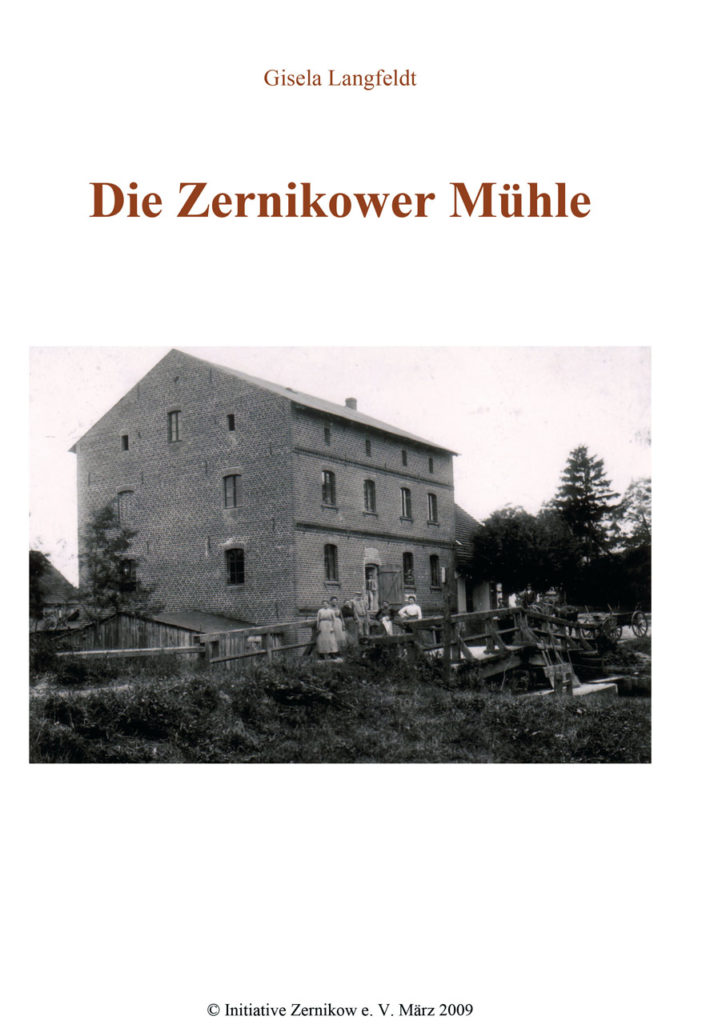 Titelblatt - Die Zernikower Mühle